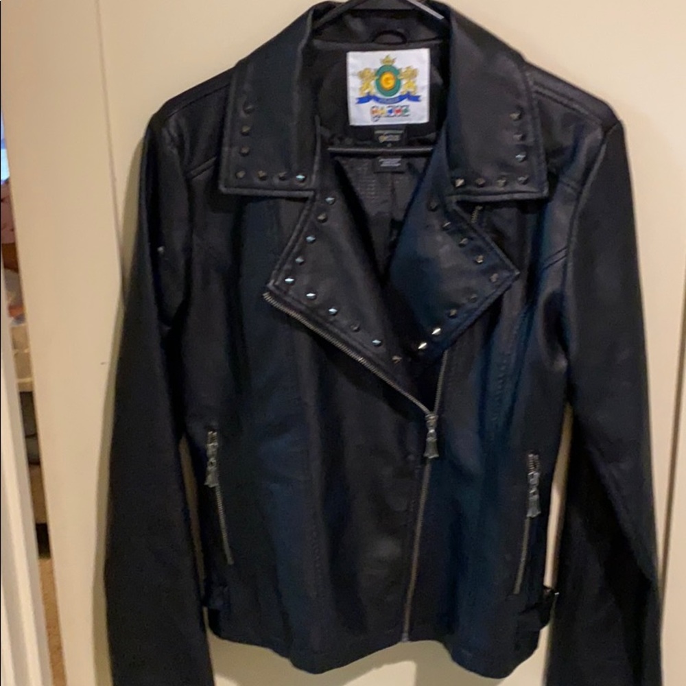 Faux Leather jacket with Studs